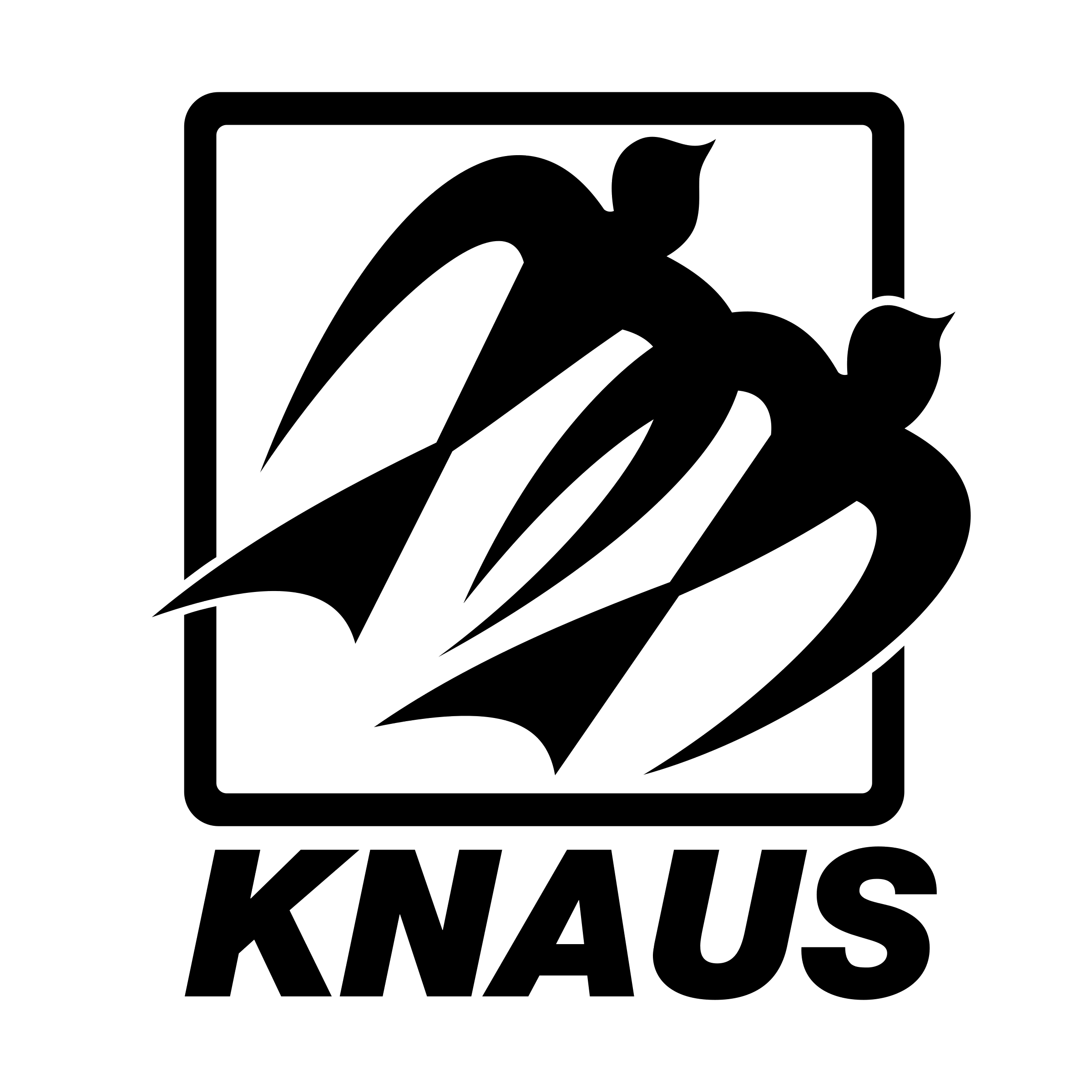 Home knaus logo black and white